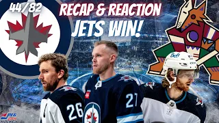 The Wagon Keeps Rolling, Jets win 2-1!  - 22/23 Winnipeg Jets Game Recap&Reaction 44/82
