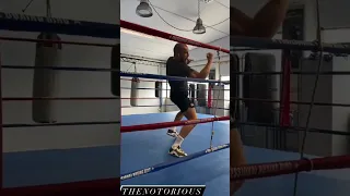 Conor McGregor shadow boxing