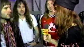 Iron Maiden On MuchMusic's Power Hour: April, 1988 - Band Accepts Platinum Award