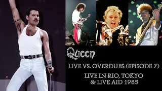 Queen - Rio, Tokyo & Live Aid 1985 - Live vs. Overdubs (Episode 7)