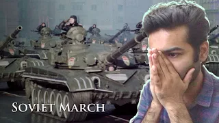 Советский марш | КОММЕНТАРИИ ИНОСТРАНЦЕВ REACTION TO RUSSIAN 1980's Soviet Army March