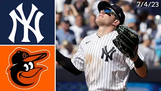 New York Yankees vs Baltimore Orioles | Game Highlights | 7/4/23