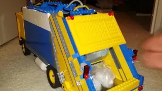 Lego garbage truck crush