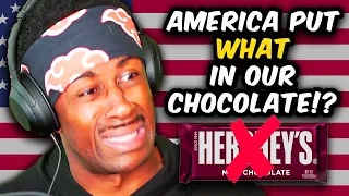 THIS IS GROSS!! WHY Europeans HATE The TASTE Of American Chocolate (AMERICAN REACTS)