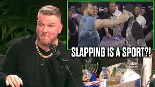 Pat McAfee Reacts To INSANE Slap Knockouts