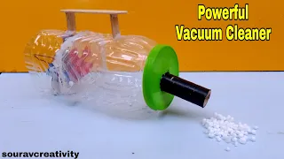 How To Make Vacuum Cleaner At Home Easy | Powerful Vacuum Cleaner For School Project