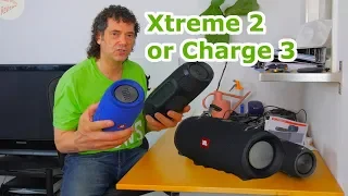jbl xtreme 2 vs charge 3 - sound test - maximum volume comparison
