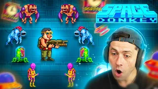 The *NEW* SPACE DONKEY slot is EXTREMELY VOALTILE but has HUGE MULTIS!! (Bonus Buys)