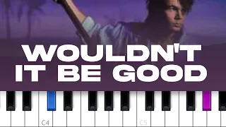 Nik Kershaw - Wouldn't It Be Good  (piano tutorial)