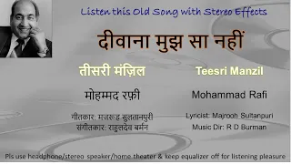 Deewana Mujhsa Nahin (Stereo Remake NEW VERSION) | Teesri Manzil (1966) | Md Rafi | RD Burman