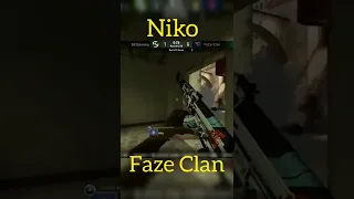 Niko  не остановить! 🙀CS:GO #shorts #csgo #ксго #niko #faze clan