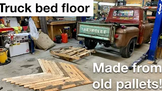My first Pallet Project! Herringbone pattern using FREE pallets! Part one of two