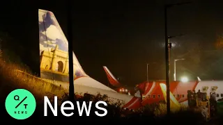 Ambulances Arrive at Air India Plane Crash