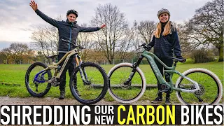 SHREDDING OUR NEW CARBON BIKES// SUNDAY RIDING IS THE BEST!!