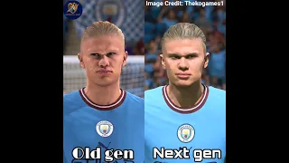 FIFA 23 Old Gen vs New Gen Manchester City Player Faces Comparison