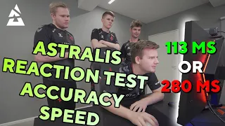 Astralis CS:GO players Device, Magisk, Dupreeh & Bubzkji test Reaction time, speed and accuracy  🎯