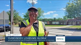 Students surprise Petersburg crossing guard for 50 years of service: 'Humanity at its best'