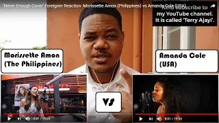 ‘Never Enough Cover’ Foreigner Reaction- Morissette Amon (Philippines) vs Amanda Cole (USA)