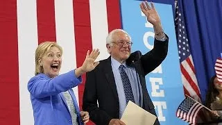 Берни Сандерс поддержал Хиллари Клинтон на пост президента США