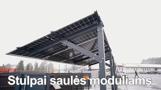 Konstrukcijos saulės elektrinėms