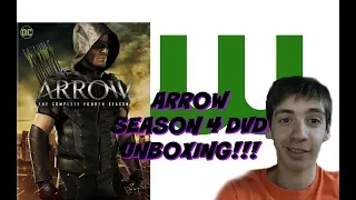 Arrow: The complete fourth season DVD Unboxing.