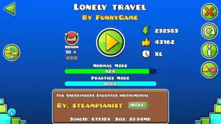 [EPIC DEMON EXTRA-LONG] Geometry Dash 2.0 - Lonely Travel By FunnyGame (3 coins) {LONGEST DEMON EVER