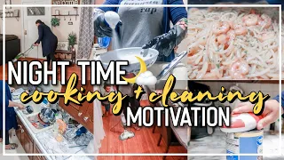 NIGHTTIME CLEANING ROUTINE | AFTER DARK CLEAN #WITHME | EXTREME CLEANING MOTIVATION