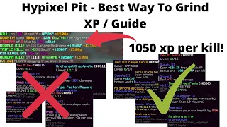 The BEST way to get xp in Hypixel Pit!!! (Without good mystics)
