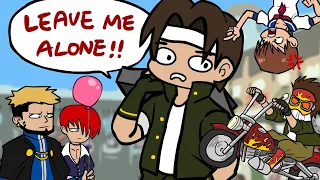 'The King Of Fighters: Kyo' manga explained in 2 minutes (a KOF recap cartoon)