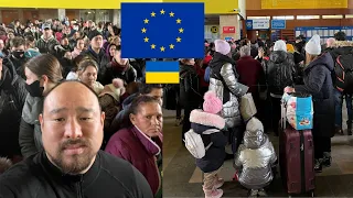 CHAOS TRYING to FLEE UKRAINE 🇺🇦