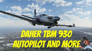 MS Flight Simulator Autopilot guide for Daher TBM 930 (Standard edition Turbo prop) from a noob