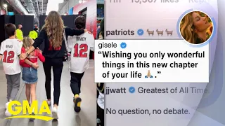 Gisele Bündchen wishes Tom Brady well following his retirement l GMA