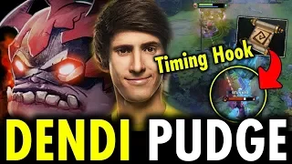 DENDI PUDGE Perfect Timing Hook vs 8K MMR Legend Dota 2 | Genius Pudge