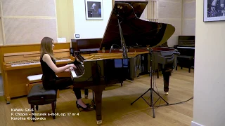 KAWAI GX 6 – F. Chopin – Mazurka A minor, op  17 no. 4 – Karolina Kłosowska - PASJA