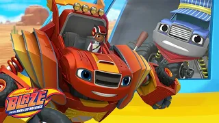 Robot Blaze Vs. Runaway Train 🚂 | 5 Minute Episode | Blaze and the Monster Machines