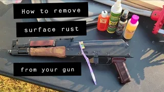 How to remove surface rust from your gun