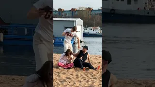 Tried to Pick Up Bodybuilder’s Wife Like a Boss😂🫣 #kiryakolesnikov #prank #funny #parkour #stunt