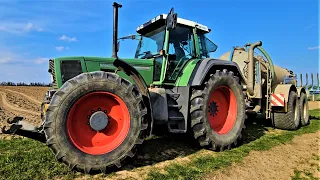 Fendt Favorit 816 Turboshift Power beim Gülle ausbringen!