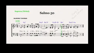 Salmo 50, D’yos ko, sa aki’y likhain (Soprano/Melody)