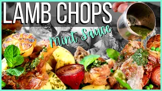 JUICY LAMB CHOPS - Homemade Mint Sauce (How to Cook)