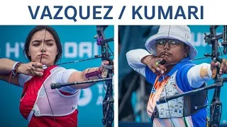 Highlights of Semifinal match between Ana Vazquez and Deepika Kumari#archery world cup 2021