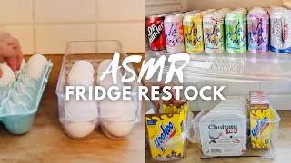 ASMR FRIDGE RESTOCK | SATISFYING FRIDGE REFILL