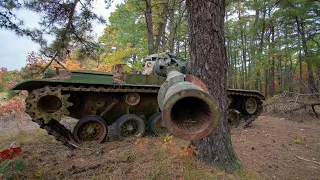 Abandoned Military Base - Tank And Helicopters