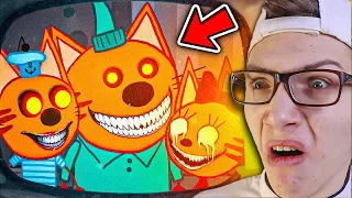 😱🔪 НИКОГДА НЕ ВКЛЮЧАЙ мульт ТРИ КОТА в 3:00 ночи! *СТРАШНАЯ СЕРИЯ*