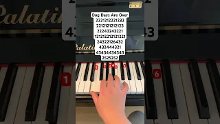 Dog Days Are Over // ig: jessnotes123 #piano #pianomusic #pianotutorial #florenceandthemachine