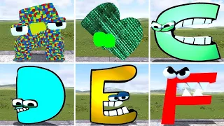 DESTROY ALL NEW COLORS & ELEMENTS 3D ALPHABET LORE FAMILY in Garry's Mod!?