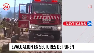 "Esperar que no pase nada más": Piden evacuar seis sectores de Purén | 24 Horas TVN Chile