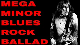 Minor Blues Rock Ballad | Guitar Jam Track (B Minor / 88 BPM)
