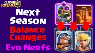 HUGE BALANCE CHANGES coming to Clash Royale
