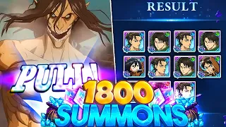ATTACK ON TITAN COLLAB LIVE SUMMONS AND SHOWCASE!! | The Seven Deadly Sins: Grand Cross